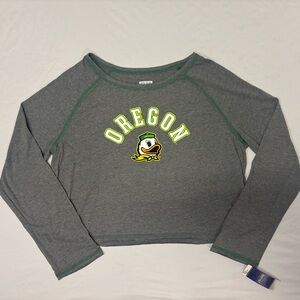 Oregon Ducks Cropped Long Sleeve Shirt Women’s XXL